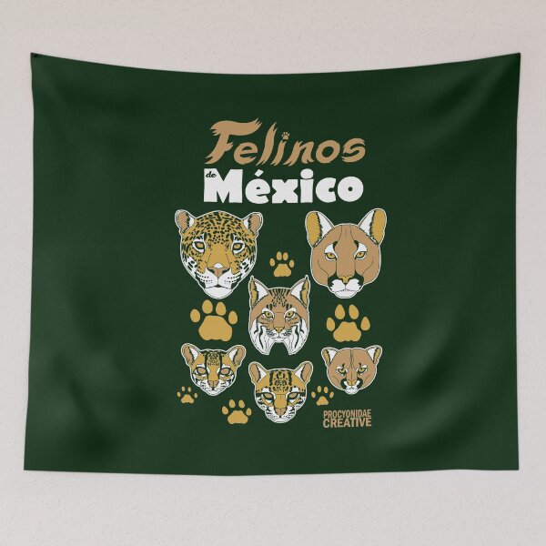 Item preview, Felines of Mexico 3 designed and sold by Procyonidae Creative.
