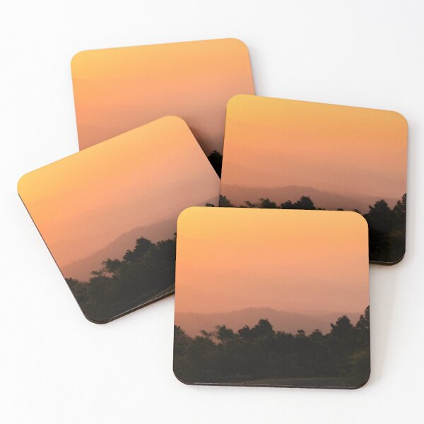Item preview, Orange sunset haze over the valley designed and sold by jaynerushton.