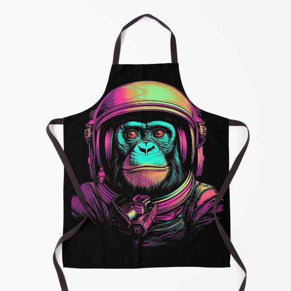 Item preview, Synthwave Retrowave Monkey Astronaut Retro 1980s Graphic designed and sold by SpookshowDesign.