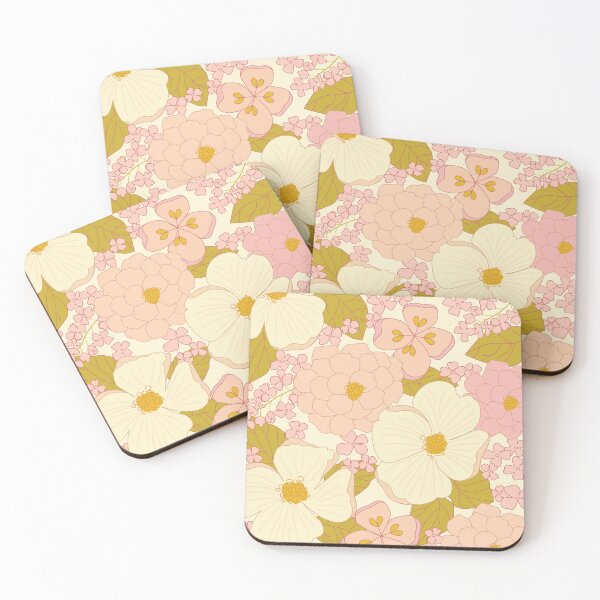 Item preview, Pink Pastel Vintage Floral Pattern designed and sold by Eyestigmatic.