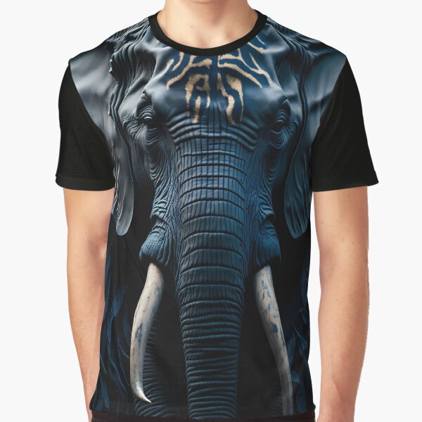 African Elephant Close Up Graphic T-Shirt