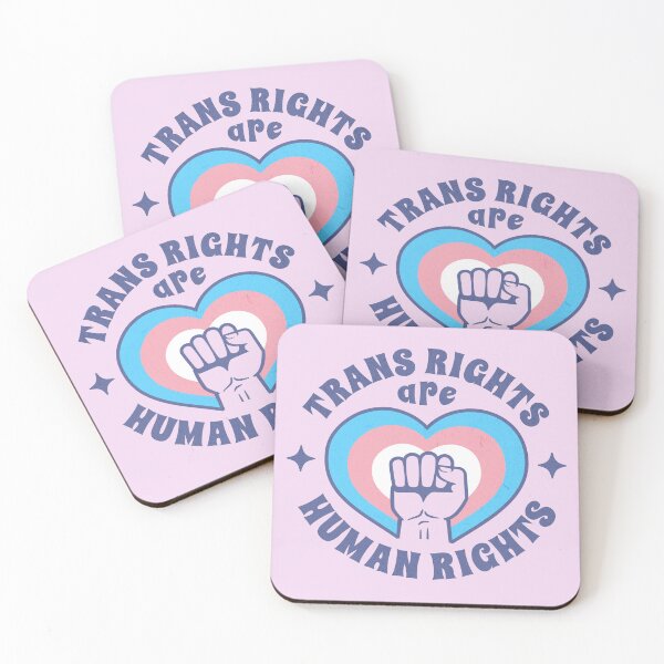 Item preview, Trans Rights are Human Rights Transgender LGBTQ Pride designed and sold by KaoKlong.