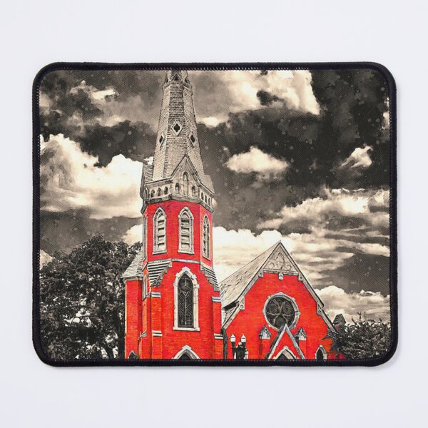 Item preview,  Black, white and red contrast church  designed and sold by Tashulovart.