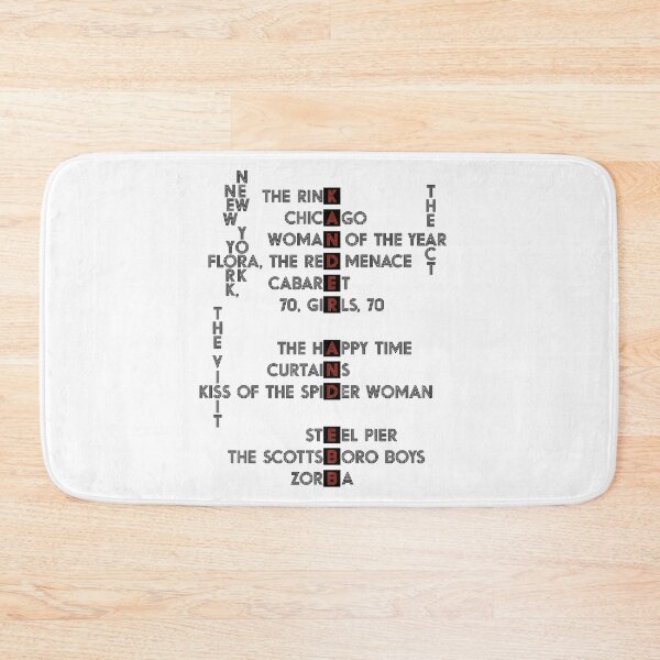 Item preview, Broadway Anagram - Kander and Ebb Musicals designed and sold by MamesBazaar.
