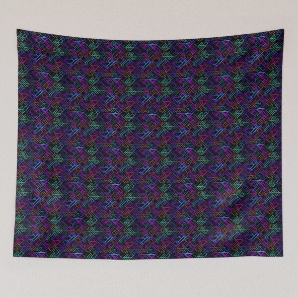 Item preview, Neon Trippy EDM Festival Rave Pattern designed and sold by PaintLabs.