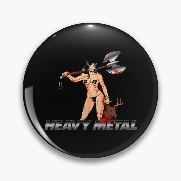 Item preview, Heavy Metal Woman with Bloody Axe designed and sold by Froyd Wess.