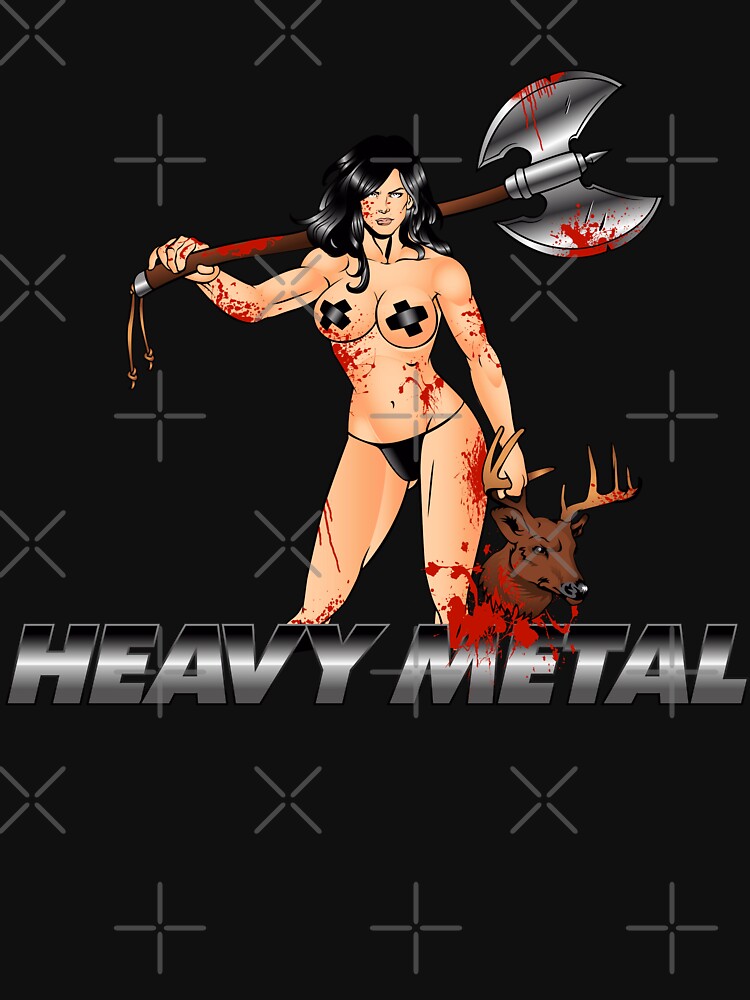 Discover Heavy Metal Woman with Bloody Axe | Essential T-Shirt 