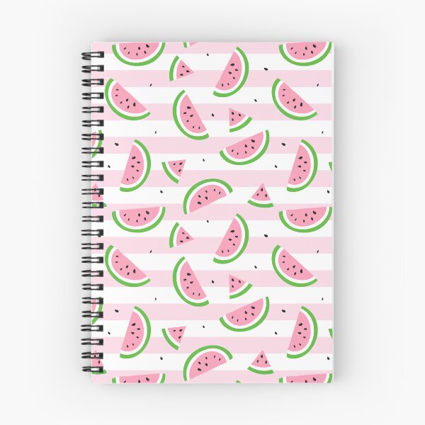Item preview, Watermelon Pattern, Watermelon Slices on Pink and White Stripes Background designed and sold by graphic-genie.