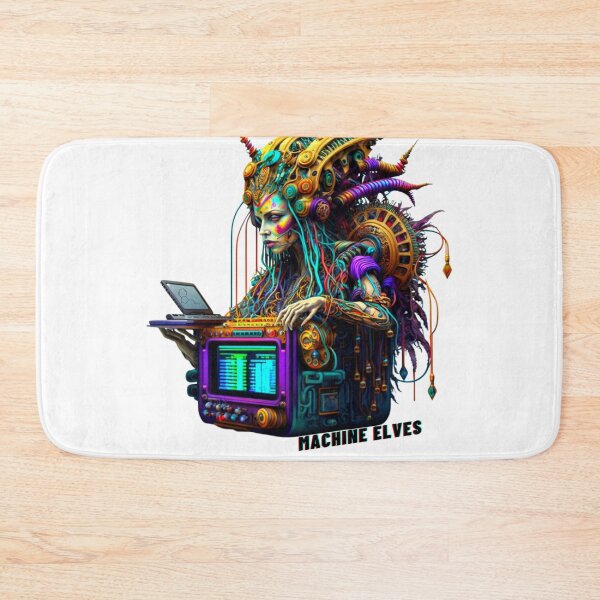 Item preview, Colorful and Vibrant Dmt Trippy Machine Elves Design  designed and sold by bigrockdesigns.
