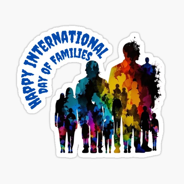 Item preview, Happy International Day of Families designed and sold by InStickers.