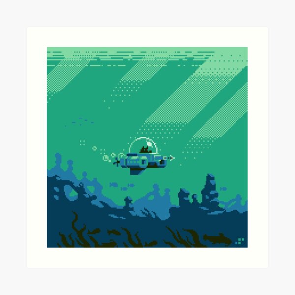 Cat Fishin' Art Print