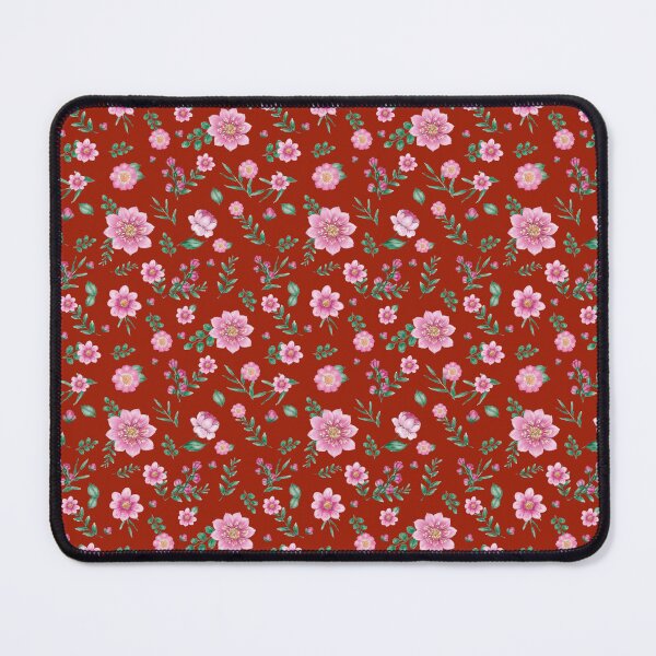 Item preview, Burnt Orange Background with Pink Posies designed and sold by OpenED360.