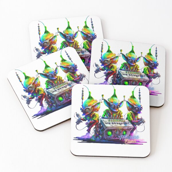 Item preview, Vibrant Psychedelic DMT Machine Elves Colorful Design  designed and sold by bigrockdesigns.
