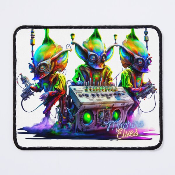 Item preview, Vibrant Psychedelic DMT Machine Elves Colorful Design  designed and sold by bigrockdesigns.
