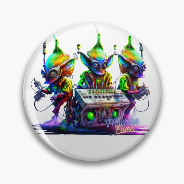 Item preview, Vibrant Psychedelic DMT Machine Elves Colorful Design  designed and sold by bigrockdesigns.