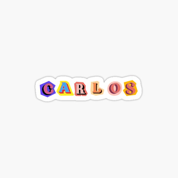 Vista previa del artículo con la obra «Diseño de arte personalizado con el nombre de Carlos: tipografía personalizada para un estilo destacado», diseñado y vendido por Katedesignz.