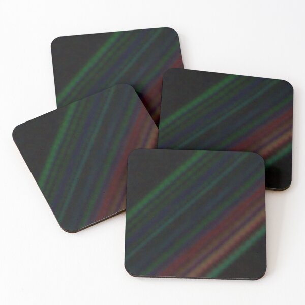 Item preview, Dark Watermelon Tourmaline Black Pink Green Diagonal Lines designed and sold by kattakitty.