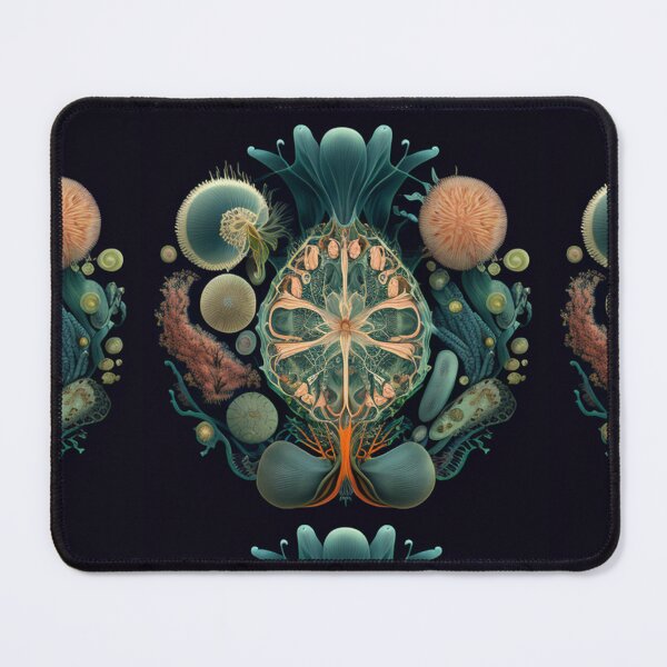 Item preview, Ernst haeckel and microbiology inspired organic shapes with realistic textures designed and sold by Queenlardcake.