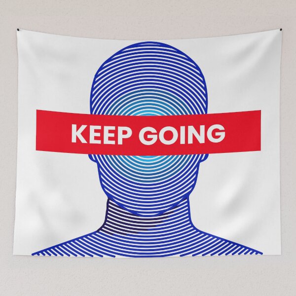Item preview, Keep going, reminder of priorities.  designed and sold by MehmudArtdesign.