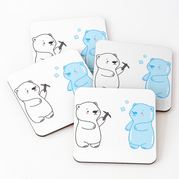 Item preview, Polar bear making an ice sculpture designed and sold by mariokartclips.