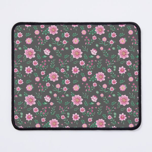 Item preview, Dark Gray Background with Pink Posies designed and sold by OpenED360.