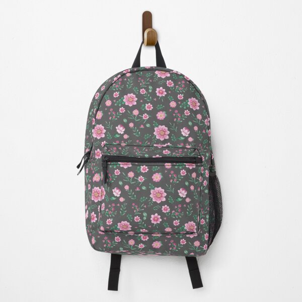 Item preview, Dark Gray Background with Pink Posies designed and sold by OpenED360.