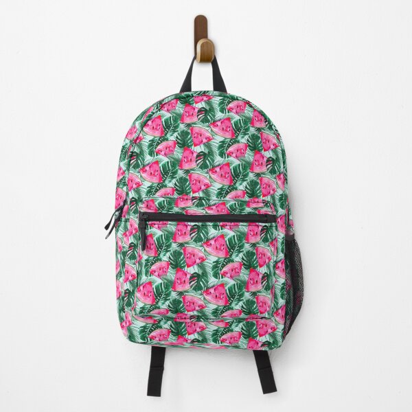 Item preview, Watermelon Pattern, Tropical Palm Leaves, designed and sold by graphic-genie.