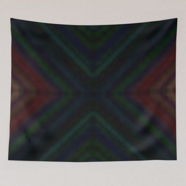 Item preview, Dark Hourglass Watermelon Tourmaline Black Pink Green Diagonal Lines designed and sold by kattakitty.
