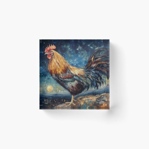 Item preview, Starry Night Rooster designed and sold by Claudia Bartoli-McKinney.
