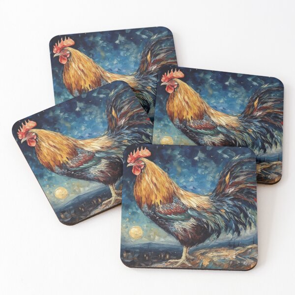 Item preview, Starry Night Rooster designed and sold by Claudia Bartoli-McKinney.