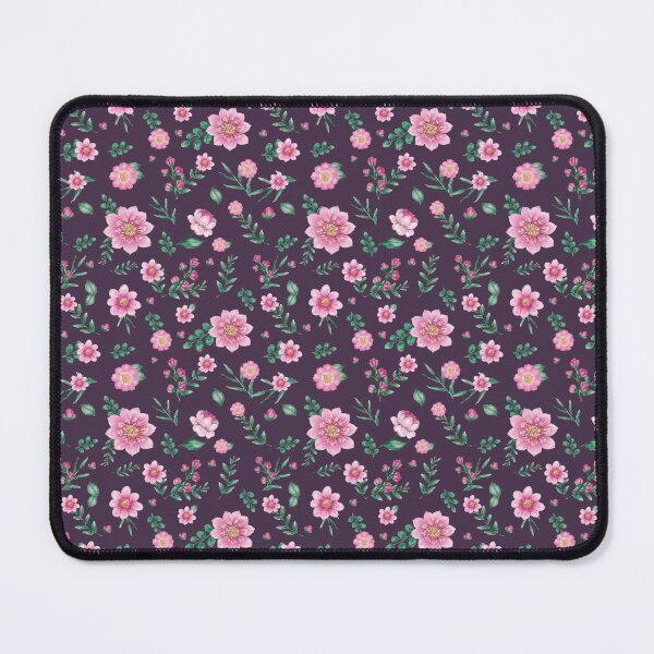 Item preview, Dusky Purple Background with Pink Posies designed and sold by OpenED360.