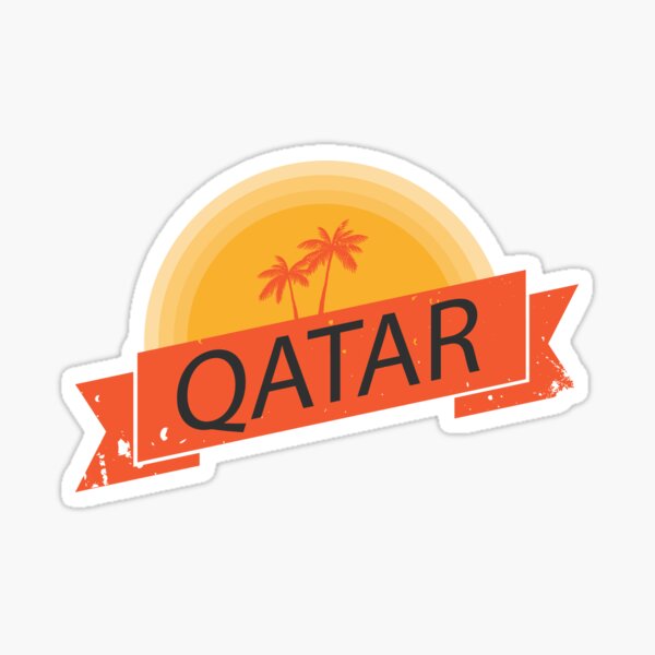 "QATAR" Sticker for Sale by ThurayaZ Redbubble