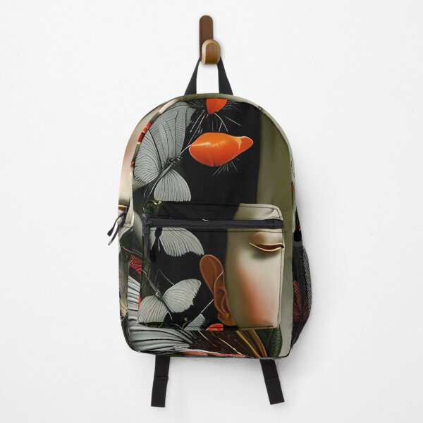 Item preview, Porcelain Beauty - A Surreal Portrait of a Woman Surrounded by Insects designed and sold by GalihDA.