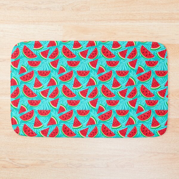 Item preview, Watermelon Pattern, Tropical Palm Leaves, designed and sold by graphic-genie.