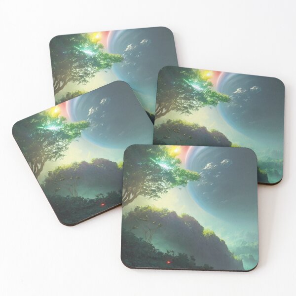 Item preview, Beautiful View of the Planets Forest and Neighboring Planets designed and sold by Space-Wear.