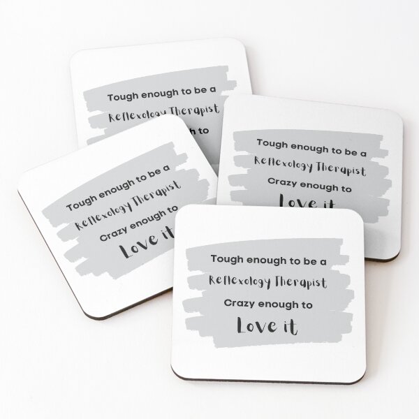 Item preview, Tough enough to be a Reflexology Therapist crazy enough to love it. Grey Gray designed and sold by Melissa Rioux.