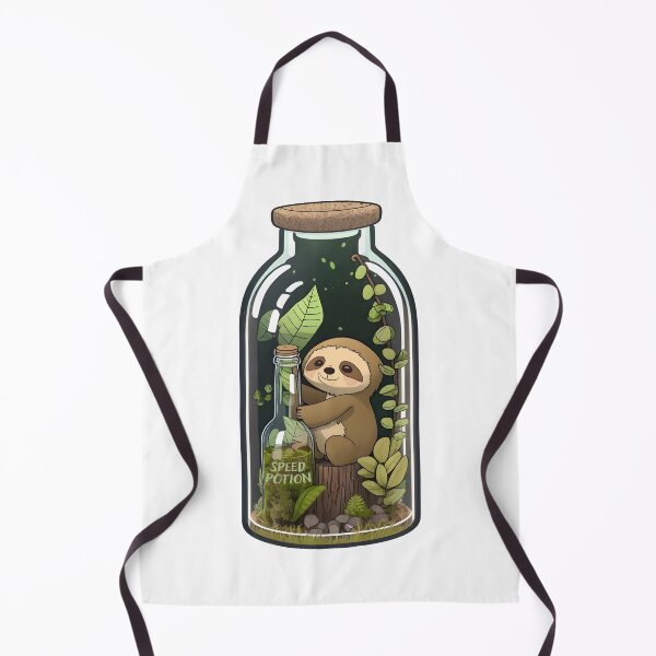 Item preview, Sloth in a Jar Enjoying Speed Potion designed and sold by PawsInAJar.