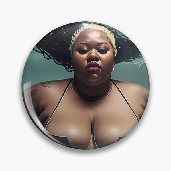 Item preview, Summer Vibes, Curvy Summer, Curvy and Beautiful Superwoman, Swimmer Athlete. Female are strong. Sticker designed and sold by MeatLuvers.