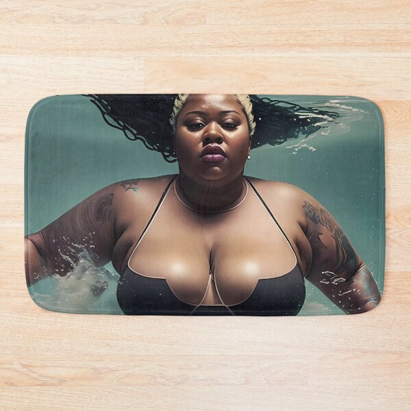 Item preview, Summer Vibes, Curvy Summer, Curvy and Beautiful Superwoman, Swimmer Athlete. Female are strong. Sticker designed and sold by MeatLuvers.