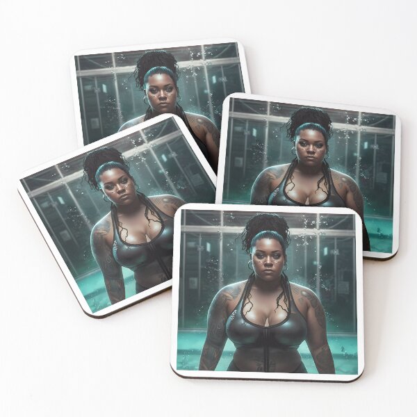 Item preview, Summer Vibes, Curvy Summer, Beautiful Superwoman, Swimmer Athlete. Female are strong. Sticker designed and sold by MeatLuvers.