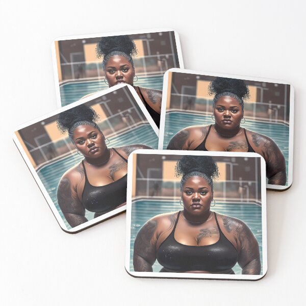 Item preview, Summer Vibes, Curvy Summer, Beautiful Superwoman, Swimmer Athlete. Female are strong. Sticker designed and sold by MeatLuvers.