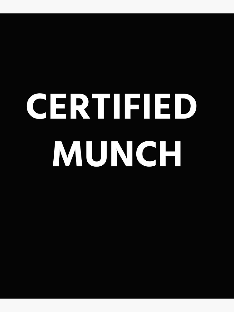 Certified Munch Proud Munch Day Lover Love  Apron for Sale by SidouSenpai