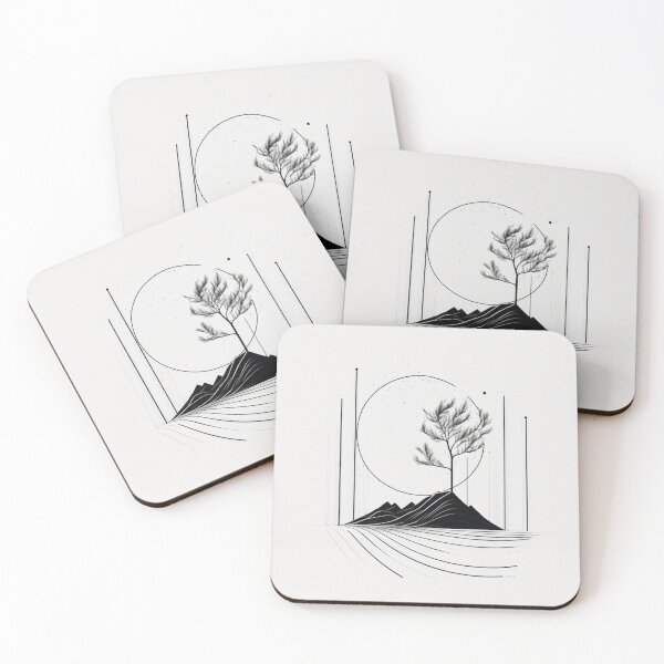Item preview, black and white landscape painting designed and sold by fanzen69.