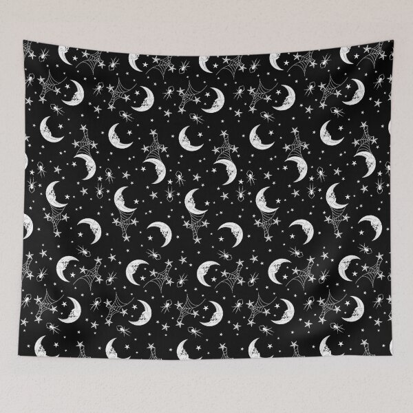 Item preview, Skull Moon with Spiderwebs designed and sold by RavenWake.