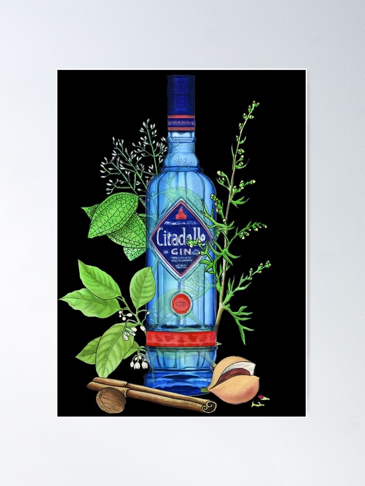 Gin Nordes Illustration watercolor Poster for Sale by ArtDrinkStore