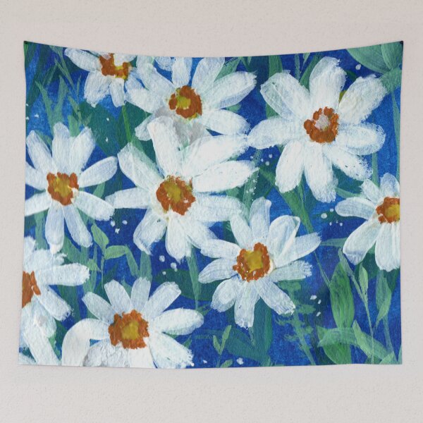 Item preview, Gouche daisy floral art designed and sold by pinkyfish1010.