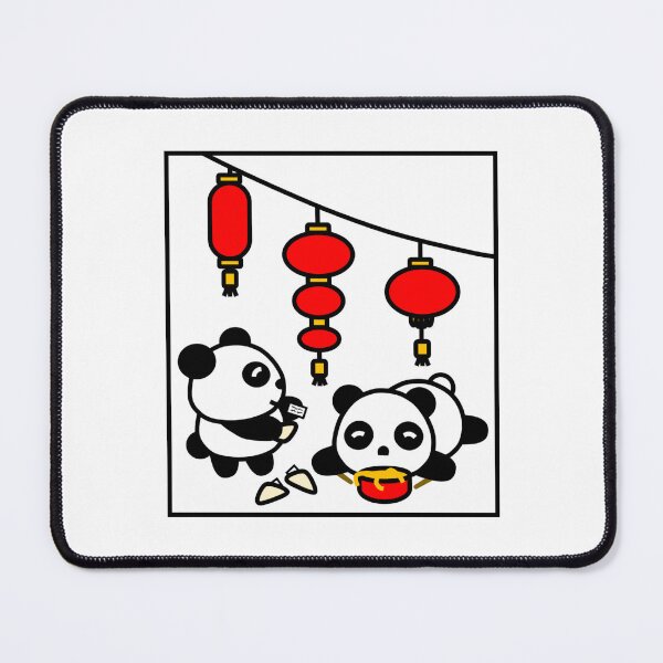 Item preview, Two Cute Pandas Eating Chinese Food designed and sold by OrderofOps.