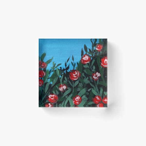 Item preview, Gouche rose garden illustration designed and sold by pinkyfish1010.