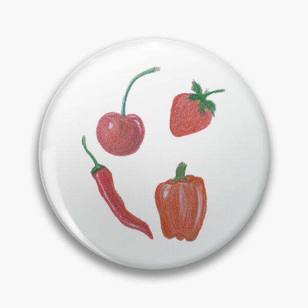 Item preview, Red foods in Color pencils - Rainbow Eats Collection designed and sold by Amanda Reyna.