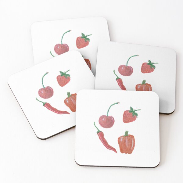 Item preview, Red foods in Color pencils - Rainbow Eats Collection designed and sold by Amanda Reyna.
